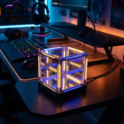 NeonDepth Cube